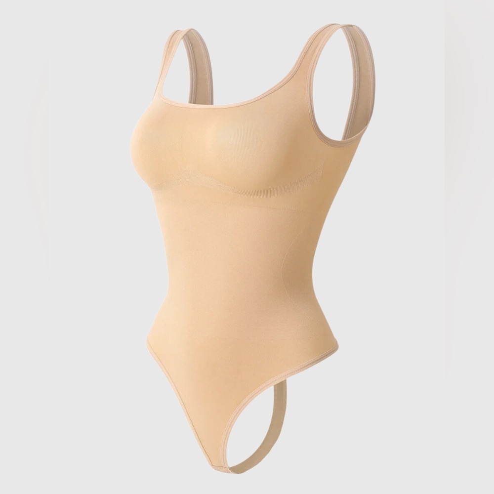 NWT Revenge X Body Beige Square‎ Neck Bodysuit S X30